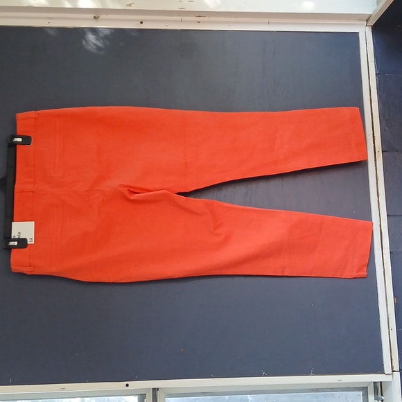 NWT Old Navy Pixie Vibrant Orange Pants anklw length Size 12 - Picture 6 of 6